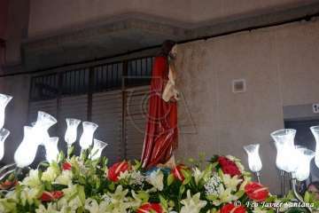  Procesión sin presencia policial en Ojos de Garza (Foto TA)